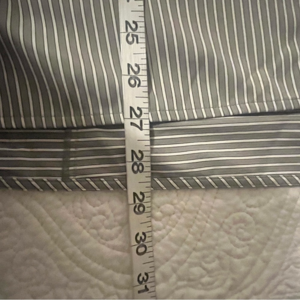 Lafayette 148 NY Classic Oversized Striped Button up Shirt, size Small - Picture 5 of 8